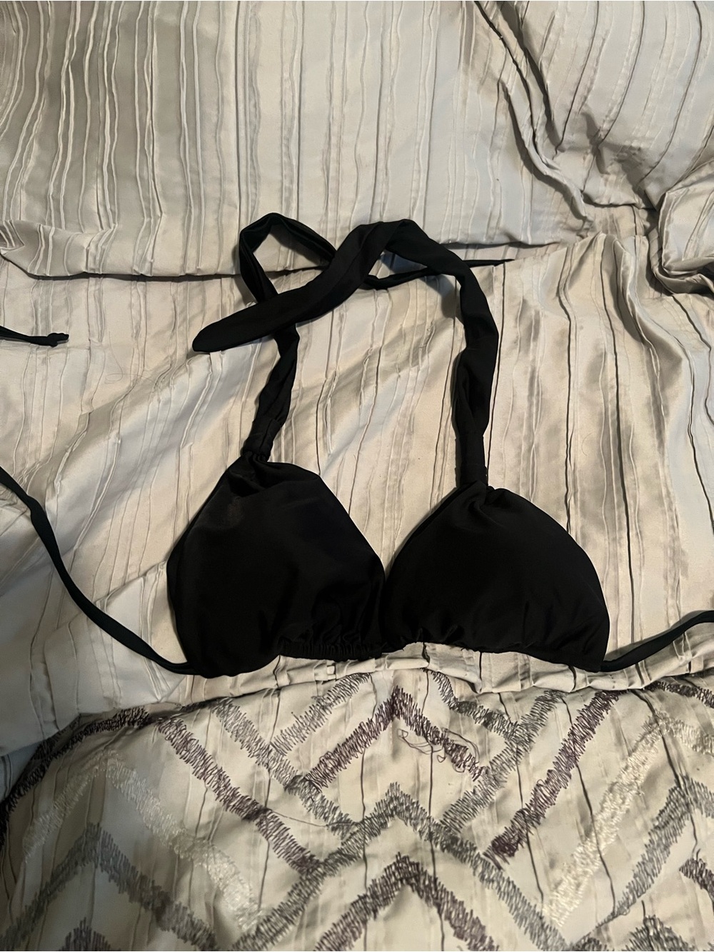Monday Swimwear Black Tulum bikini top S/M